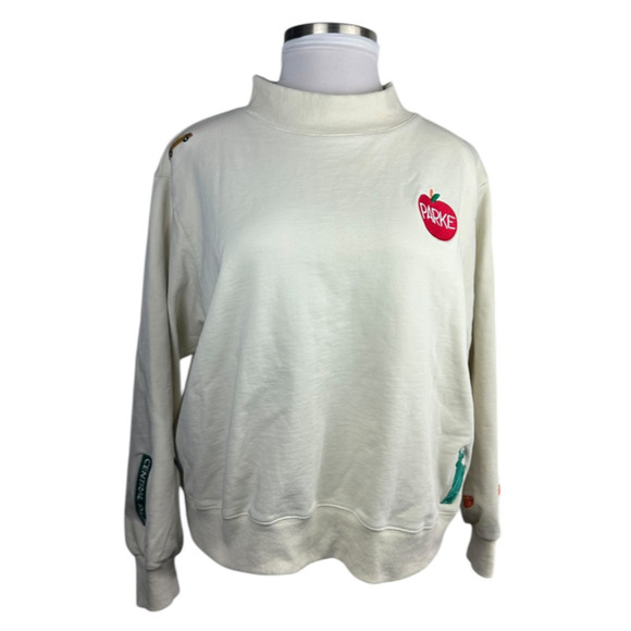 Parke Limited Edition NYC Pop-Up Patch Sweatshirt Embroidered Central Parke L/XL - Picture 3 of 14